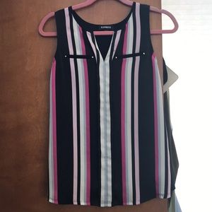 Multi colored express top